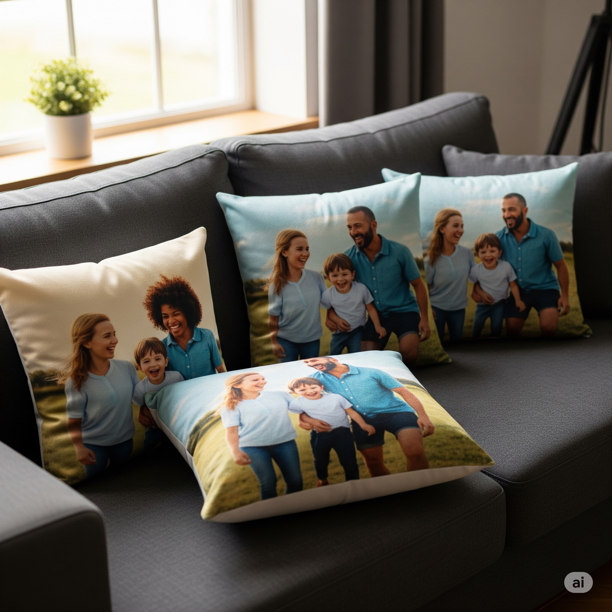 Customized throw pillows